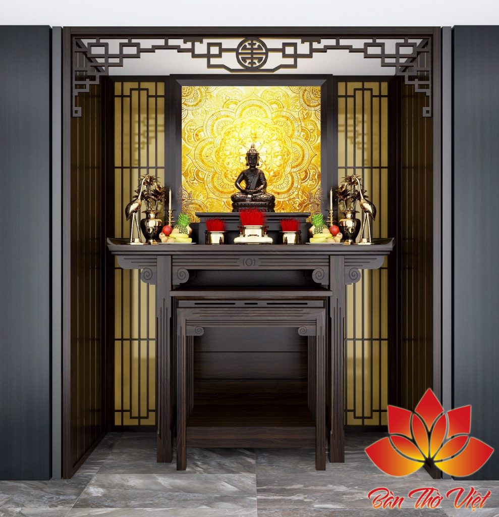 Phòng thờ sang trọng để thờ Phật