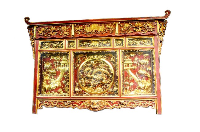 Mẫu tủ thờ sơn son thếp vàng đẹp đảm bảo chất lượng