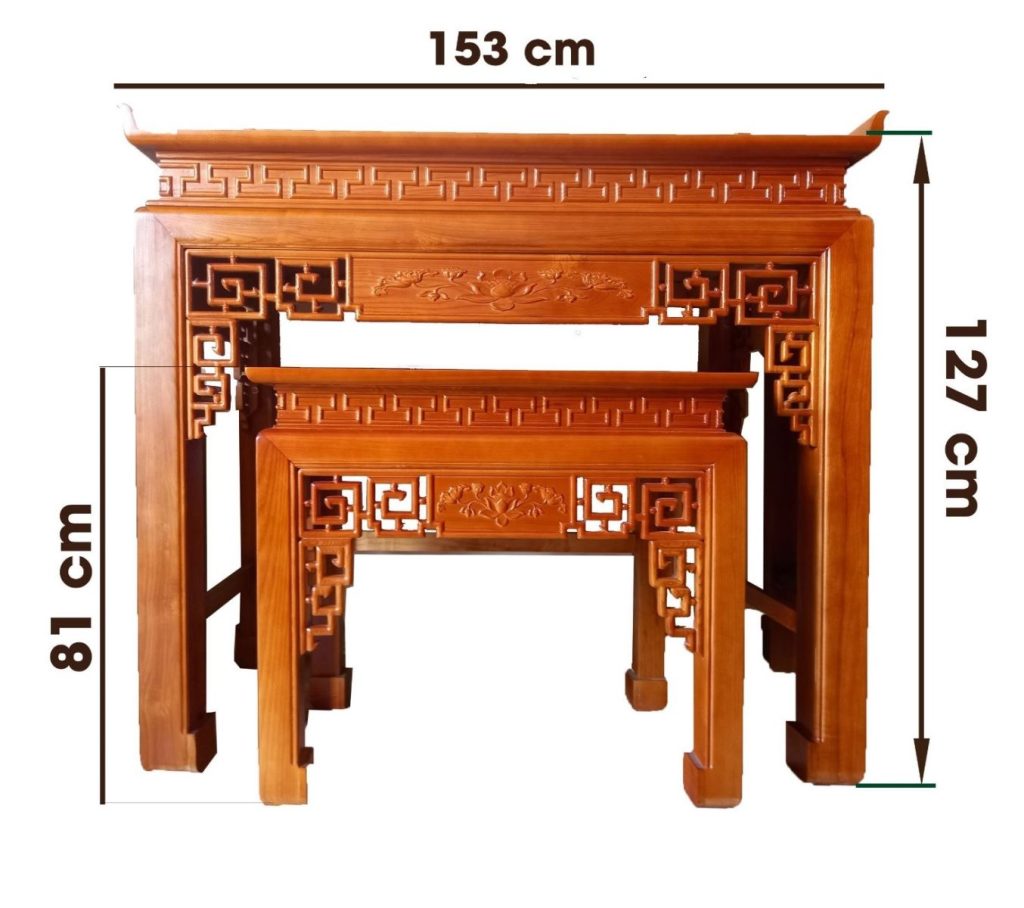 Bàn thờ Phật cao bao nhiêu CHUẨN theo thước Lỗ Ban?