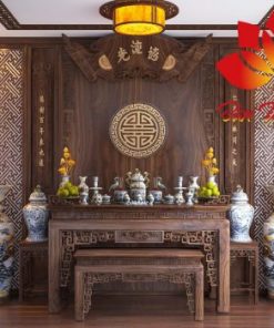 Thiết kế và thi công phòng thờ anh Tùng- Thành Phố Vĩnh Yên- Vĩnh Phúc