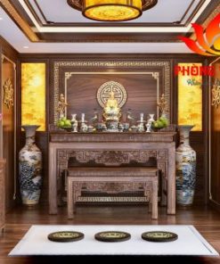 Thiết kế và thi công phòng thờ gia đình anh Cường- Mỹ Đình Hà Nội