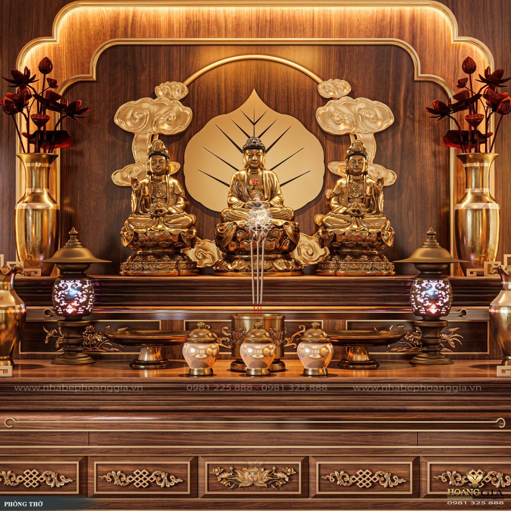 thờ tượng Phật A Di Đà tại gia