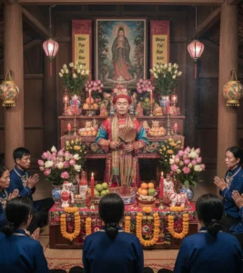 Lễ cúng Thổ địa của người Tày