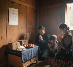Người Mông - Bàn Thờ Ma Nhà